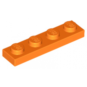 Plaat 1x4 Orange